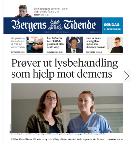 Kan Kunstig Mørke Dempe Agitasjon Hos Personer Med Demens Senter For Alders Og 