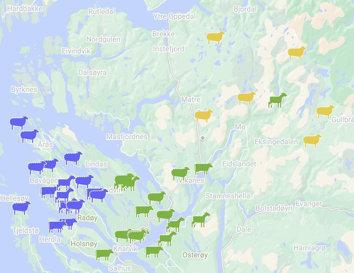 Map showing the study sites in the TradMod project