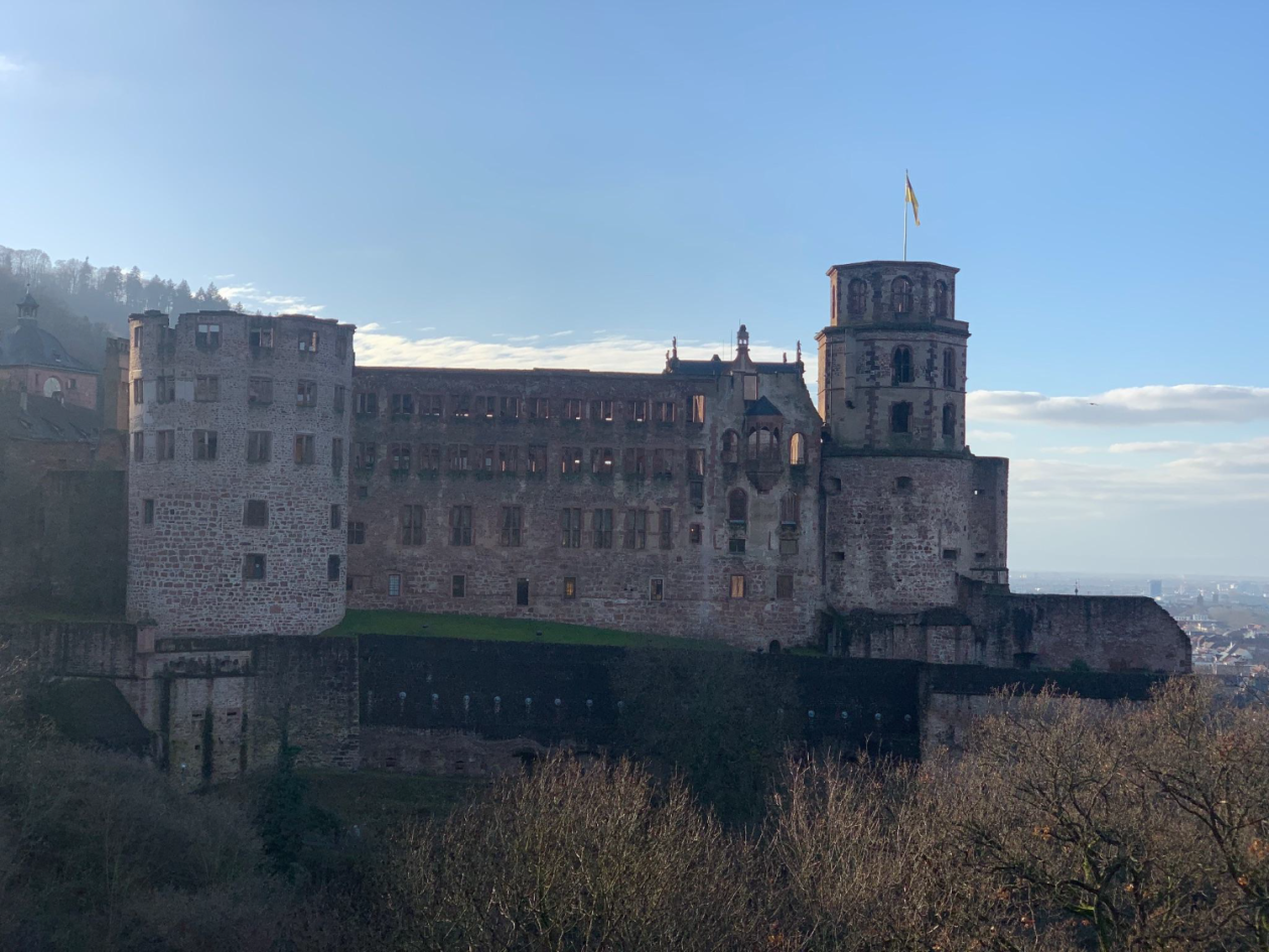 Bilde av slottet i Heidelberg