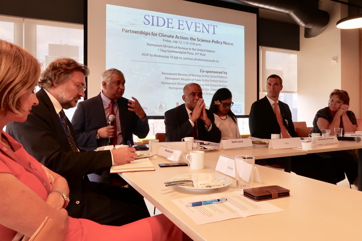 Side event at the High-level Political Forum in July 2019, hosted by the Norwegian Mission to the United Nations.