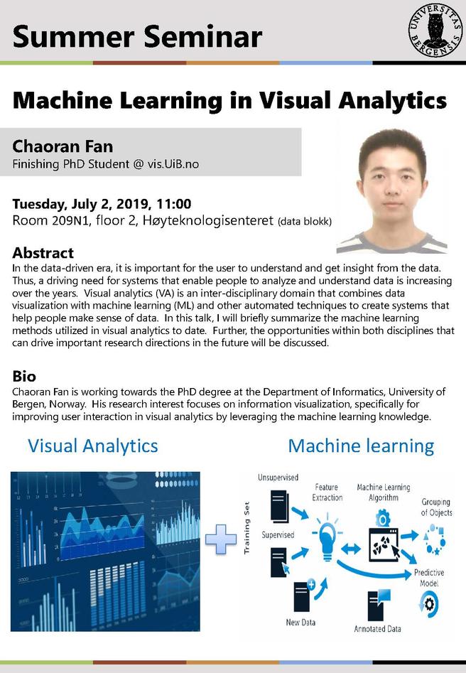 Machine learning in visual analytics