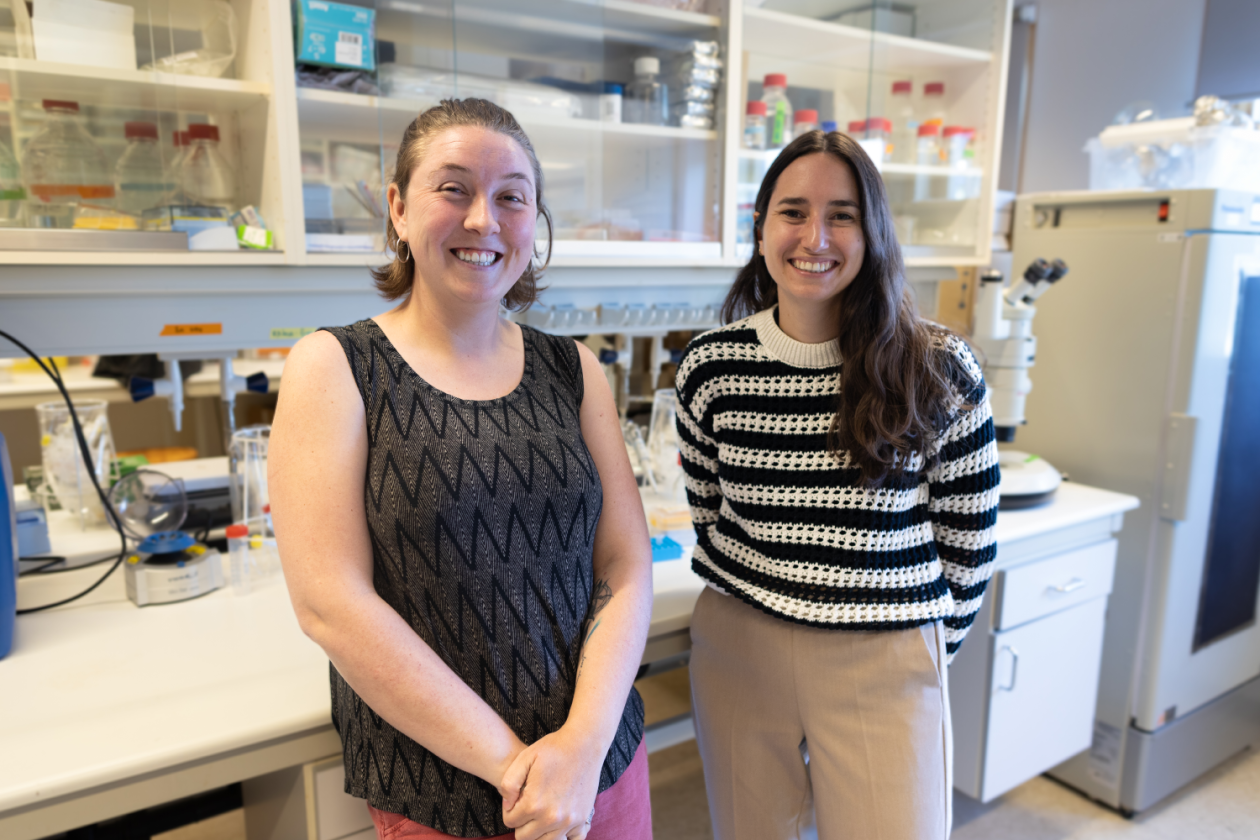 Emily Claereboudt and Ruth Styfhals