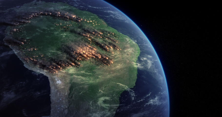 Amazon rainforest from space