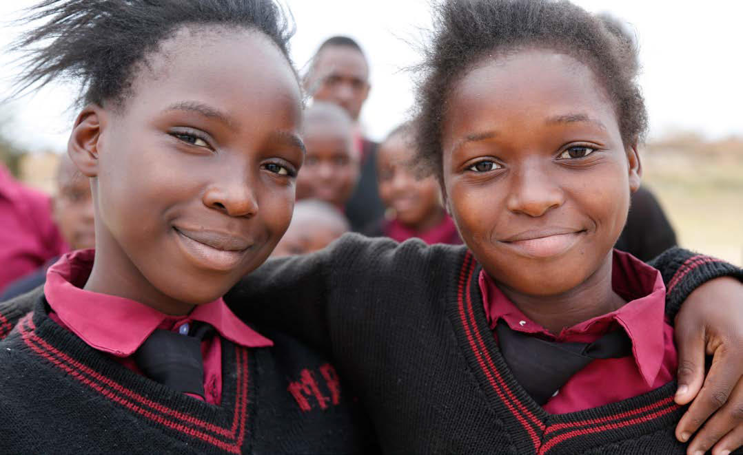 School girls in Zambia