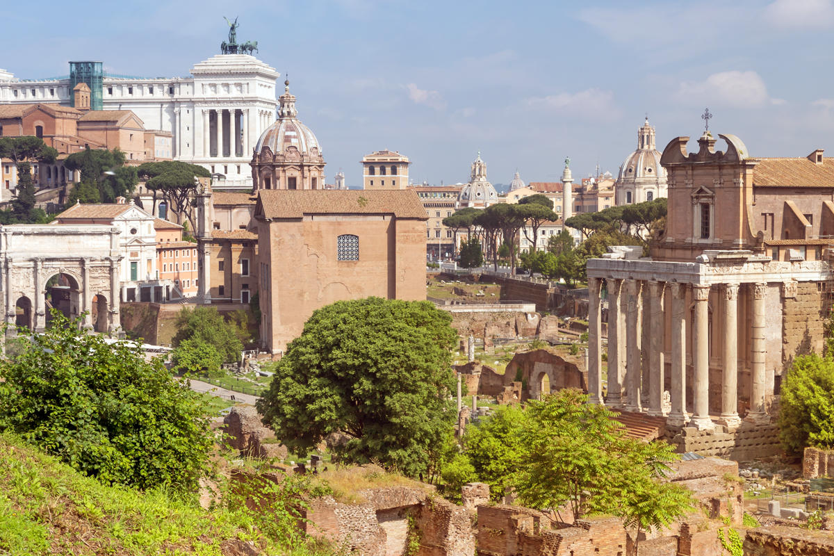 Utsnitt av Forum Romanum