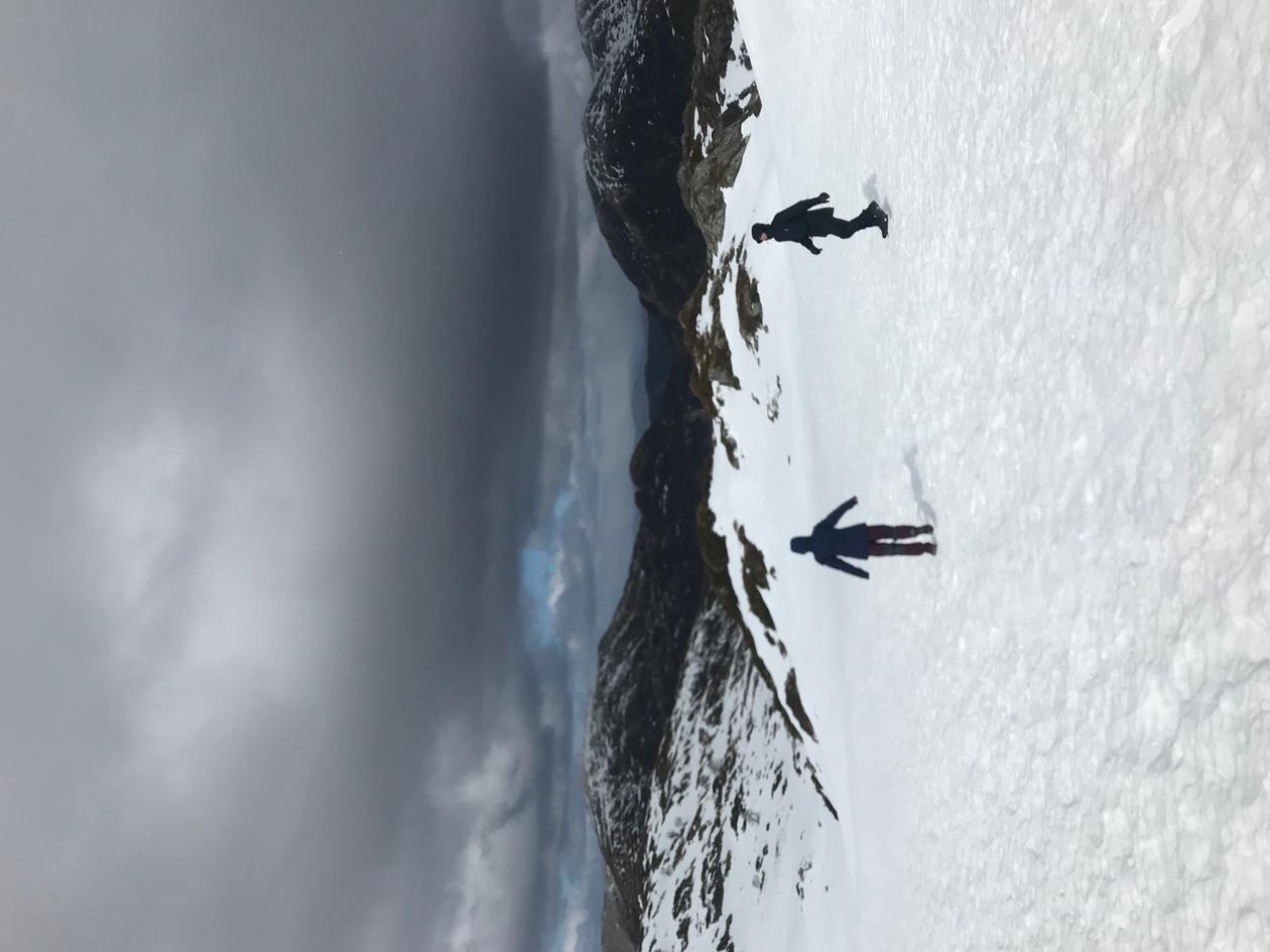 people on snow in mountain