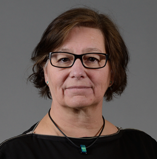 A portrait photo of Kerstin Sahlin, the speaker at the event.