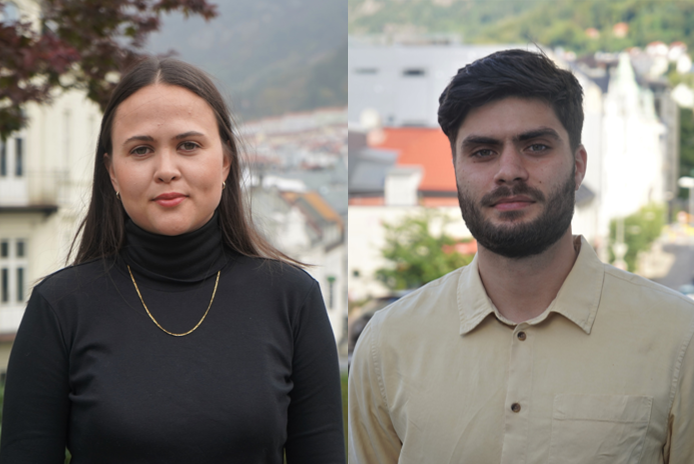 Portrait picture of presenters Marta Rekdal Eidheim and Soran Hajo Dahl