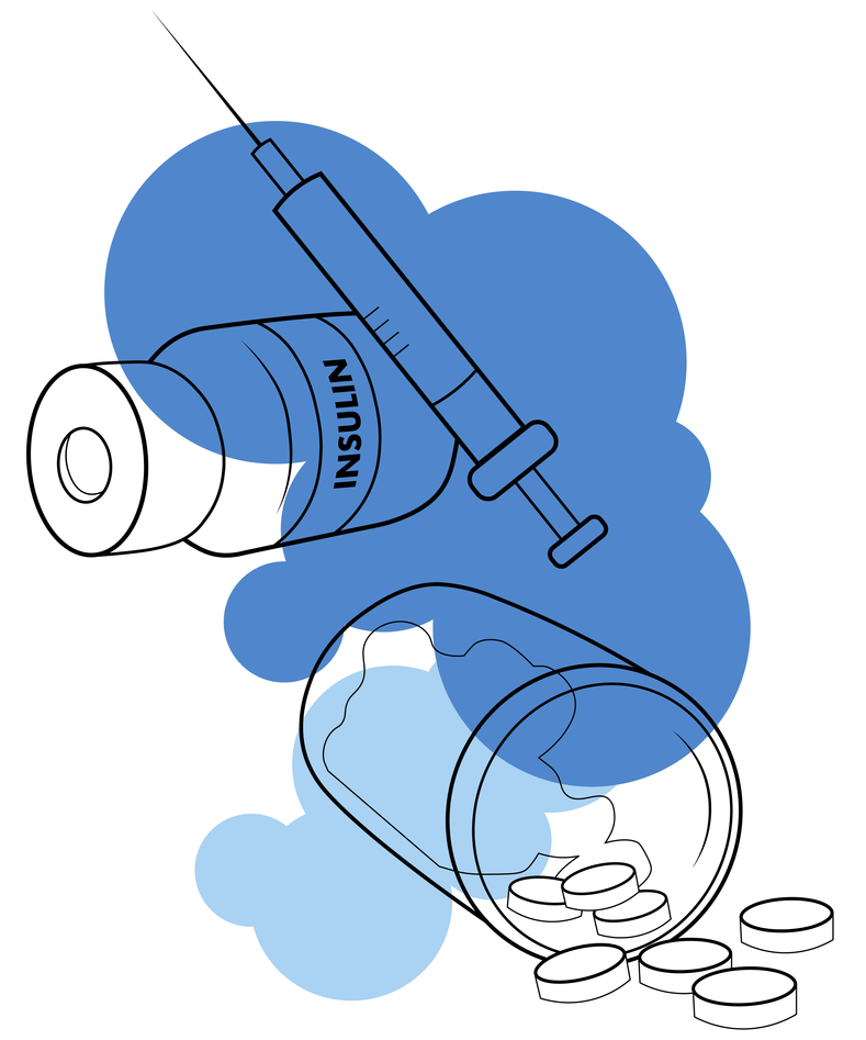 Insulin og tabletter