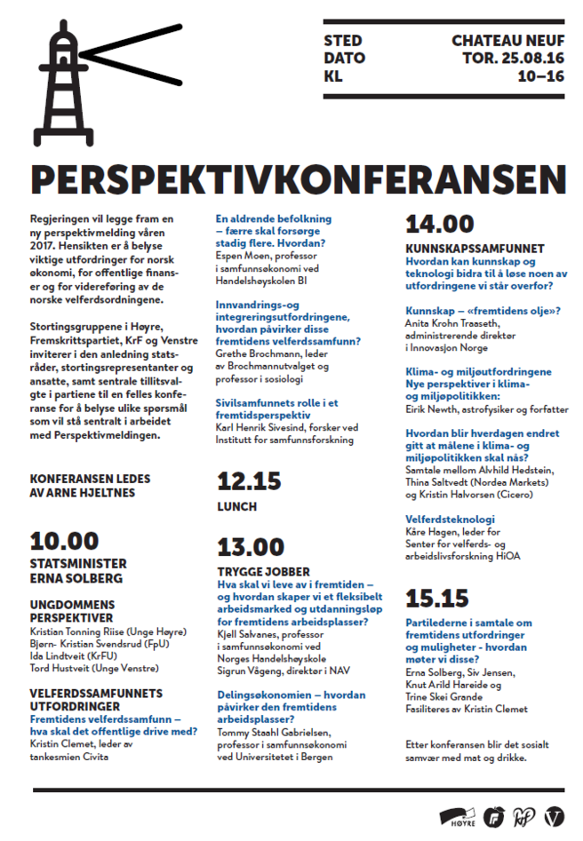 Program for Perspektivkonferansen 2016