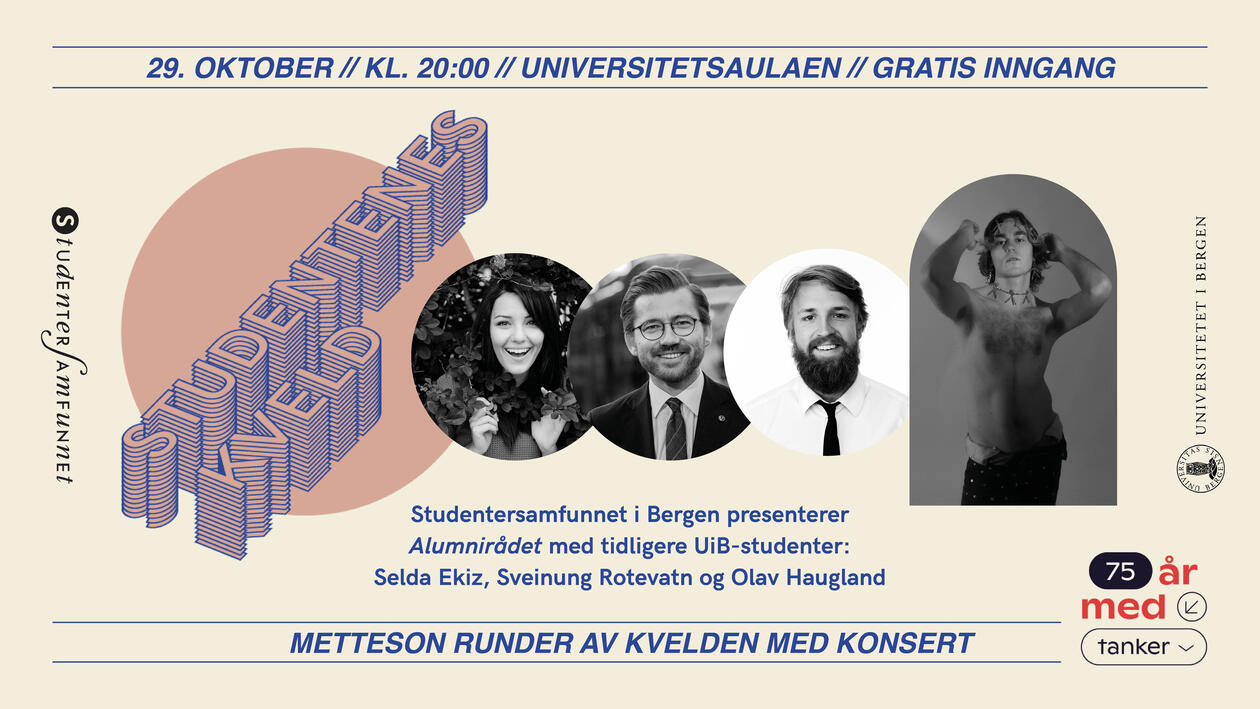 Studentenes kveld i UiB-jubileet