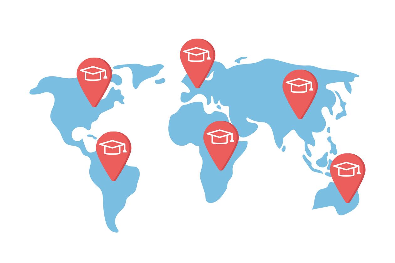 Bilde som illustrerer at studentene kan reise på utveksling til hele verden
