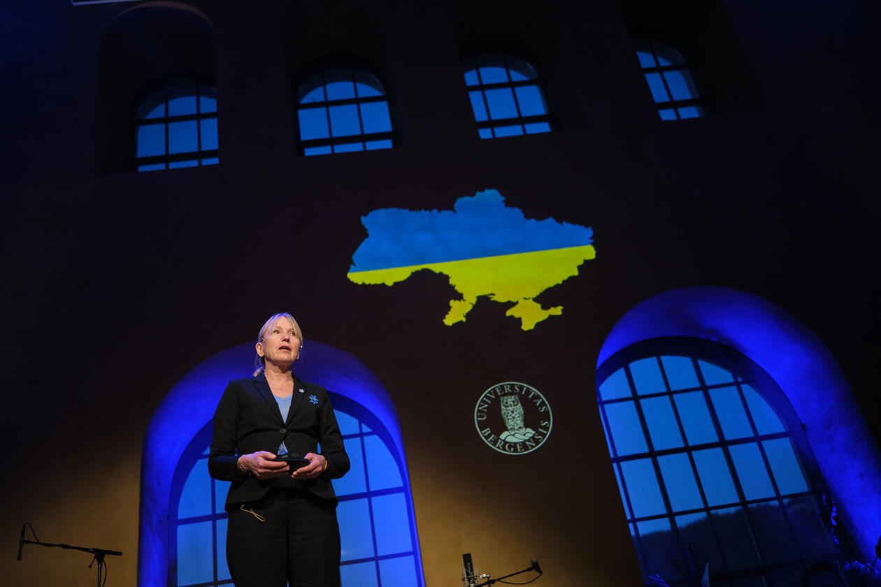 Støttekonsert for Ukraina i Universitetsaulaen. 