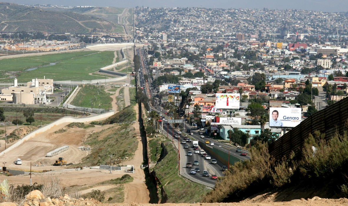 The Mexico-USA border