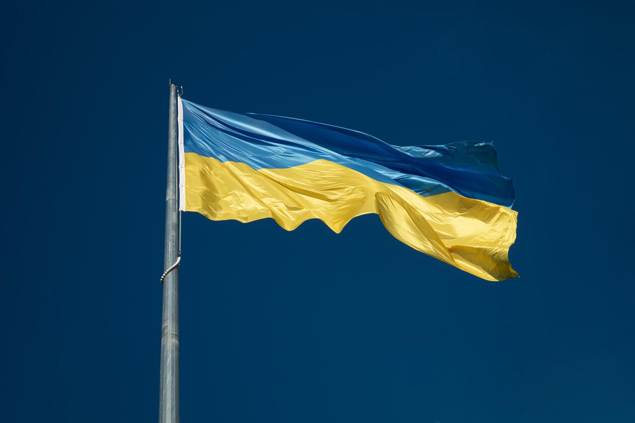 Ukraina flagg