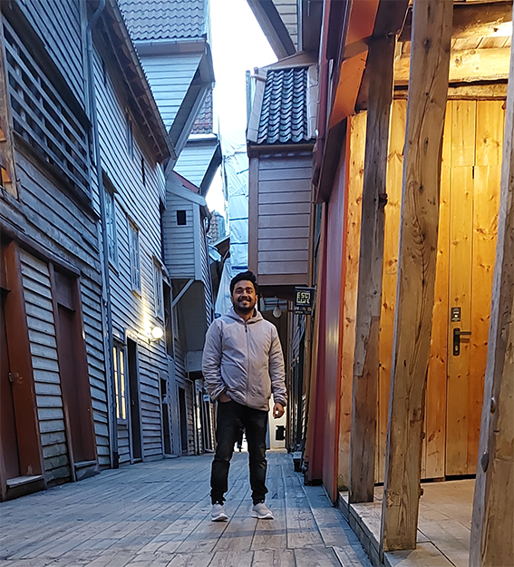 Shreesha in Bryggen