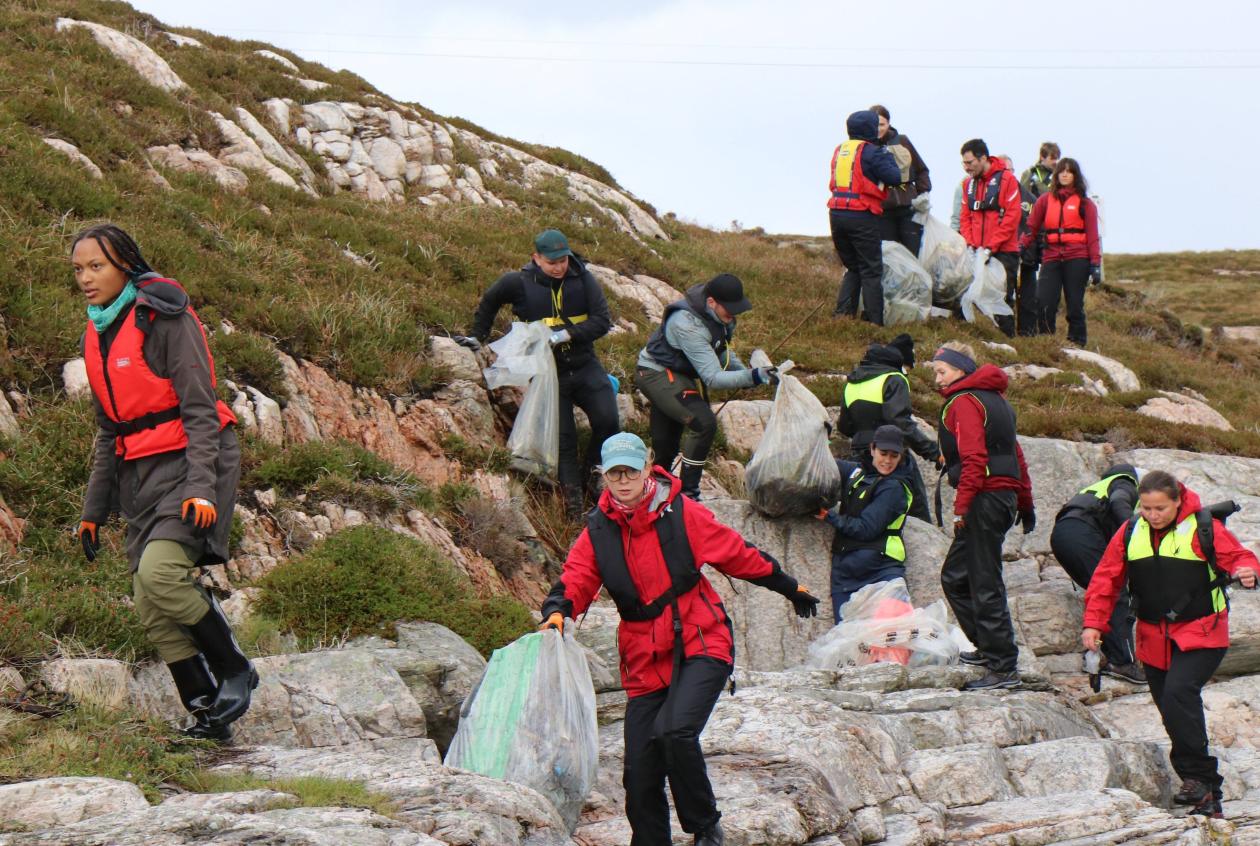 Plastrydding på Lisle Lyngøy