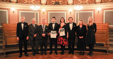 Group photo of the Kreyberg committee and the awardees.