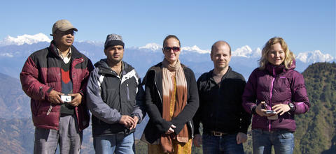 HIMALINES: Participants from Nepal and Bergen seen here on an excursion to...