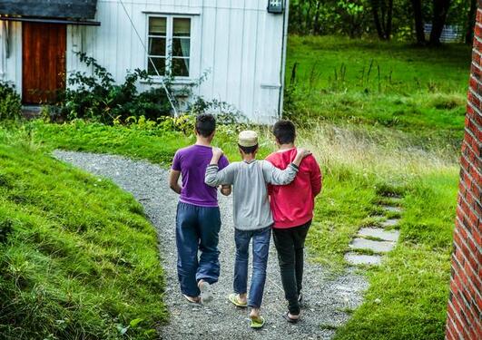 Children walking