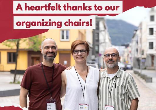 The organizing chairs.