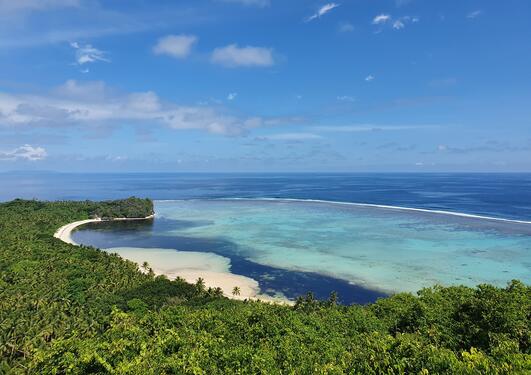 Coastline of Cicia Island in Fiji