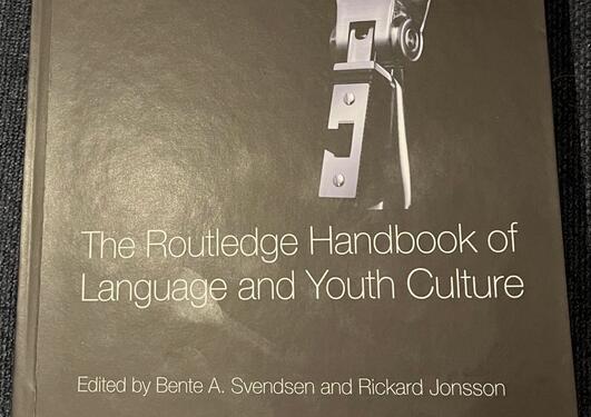 The front page of the new Routledge publication about climate change and youth culture. 