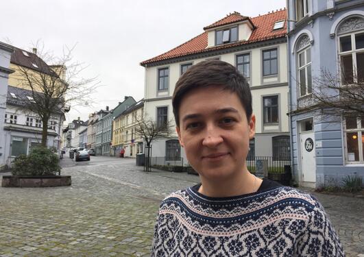 Anna Szolucha, Institutt for sosialantropologi, Universitetet i Bergen (UiB), portrettfoto mars 2017.