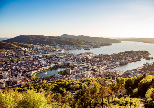 View over Bergen