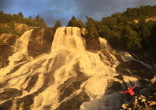 Furebergsfossen i Kvinnherad. 