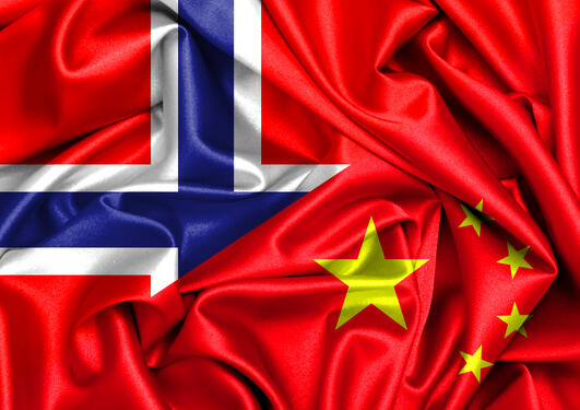 Norway-China Flag