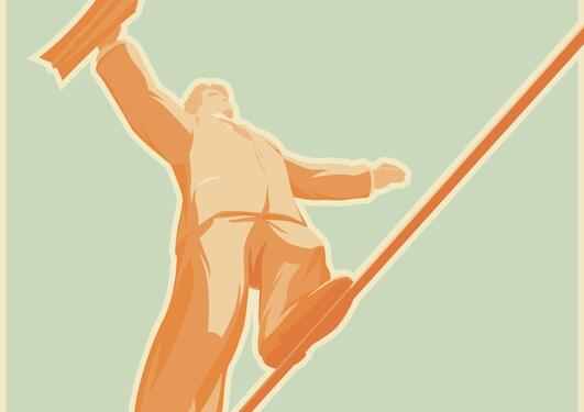 Rope-walker (illustration photo)