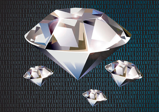 Illustration of diamonds.