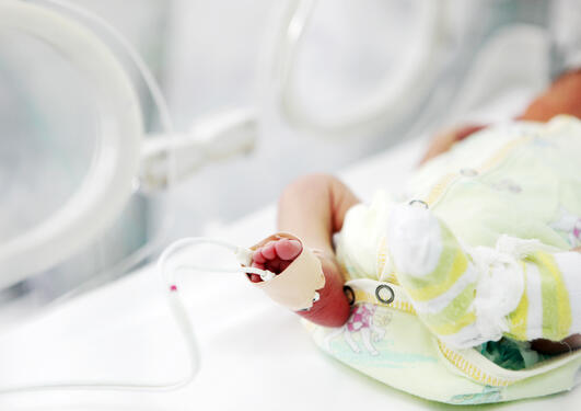 Ekstremprematur baby sykehus kuvøse