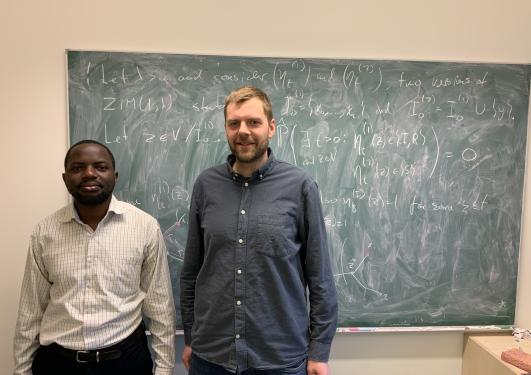 PhD candidate Frank Namugera from Makerere University and Associate Professor Stein Andreas Bethuelsen from the University of Bergen photographed in spring 2024. 