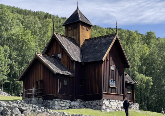 Image of UVDAL STAVE CHURCH (1170 A.D.)