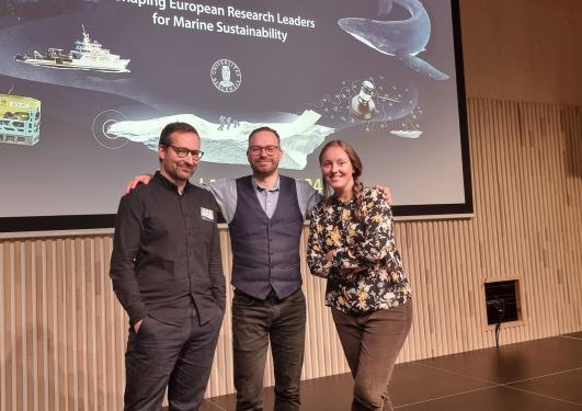 SEAS postdoc fellows Thomas Völker, Claudiu Eduard Nedelciu and Aistė Klimašauskaitė.