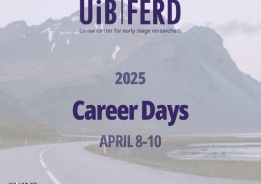 Front page with text "Career Days 2025 April 8-10"