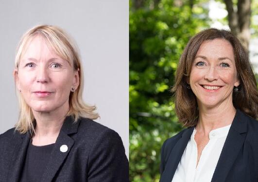 Portretter av Margareth Hagen og Elisabeth Maråk Støle