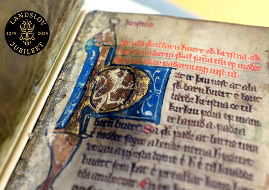 Fragment fra Landsloven fra 1274