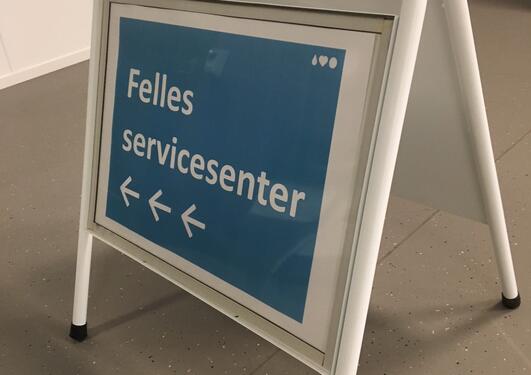 Felles Servicesenter - skilt