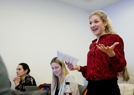Postdoctoral Fellow Joanna Siekiera from the University of Bergen at a science diplomacy workshop in Bergen in February 2020.