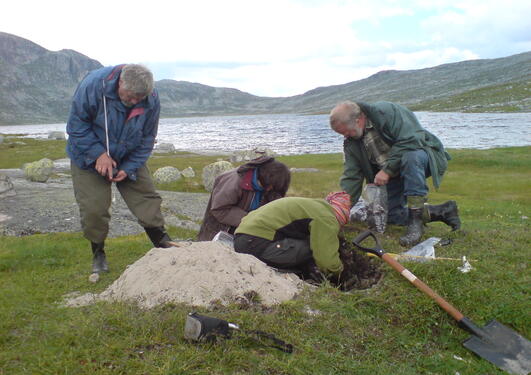 Archaeological fieldwork at Hardangervidda