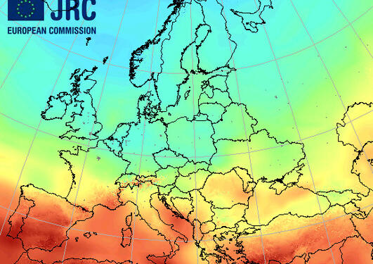 Solar energy potential for Europe (Downloaded from : http://ec.europa.eu/dgs...